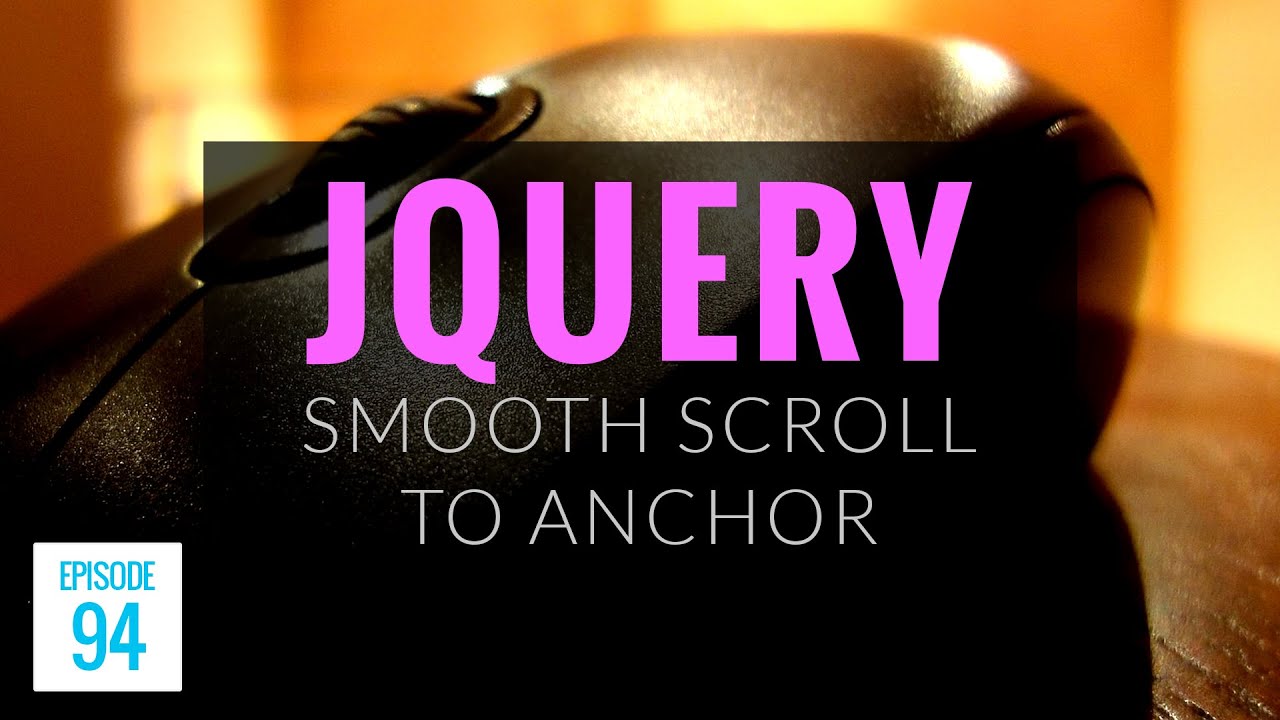 Jquery Smooth Anchor Scroll