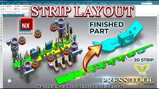 PRESS TOOL DESIGN | STRIP LAYOUT TO COMPLETE DIE DESIGN | SHEET METAL DIE DESIGN