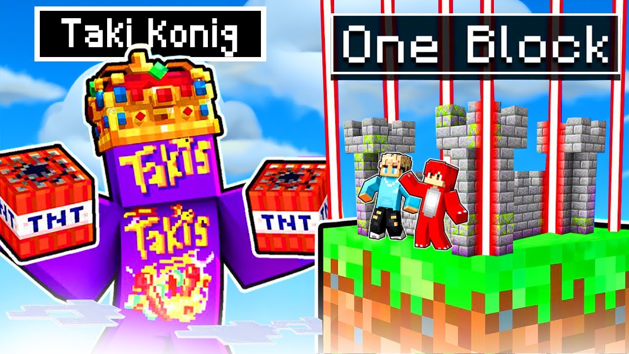 TAKI KÖNIG vs ONE BLOCK BASE in MINECRAFT!