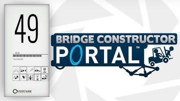 Bridge Constructor Portal Gameplay - (PC/2K 60FPS) - Level 49 - Turretville