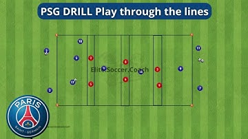 PSG Drill - Playing through the lines.
