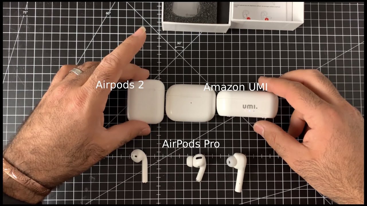 Umi. by Amazon headphone unboxing , VS Airpods 2, Airpods Pro - YouTube