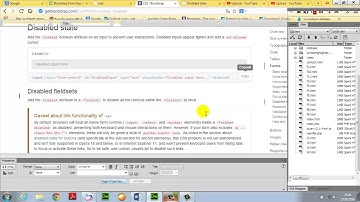 Bootstrap Disabled state