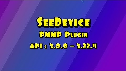Minecraft | SeeDevice Plugin | PMMP Review