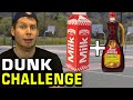 Slam dunk challenge with milk  syrup