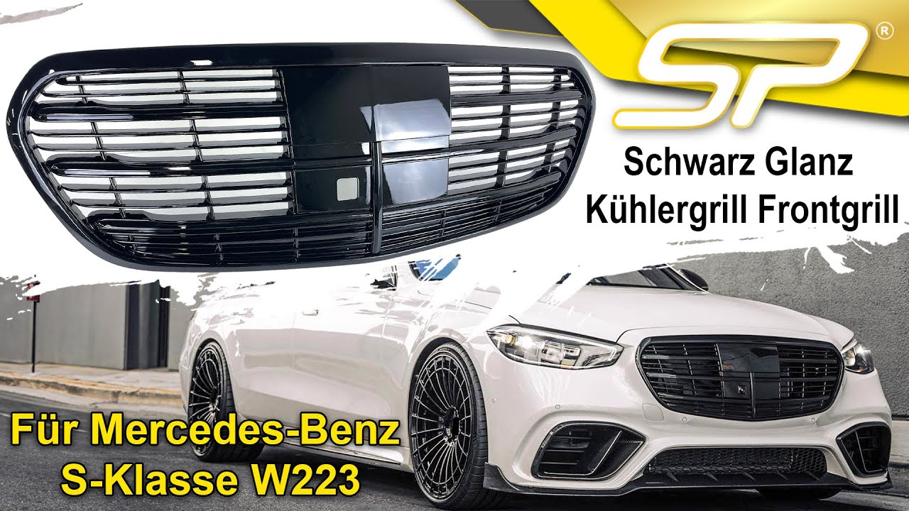 Kühlergrill Schwarz Carbon Glanz passend für Mercedes E Klasse