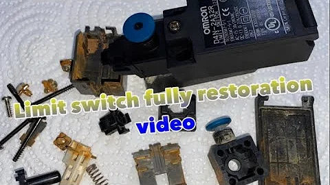 Extremely rusty and damaged limit switch restoration. model number:-D4N-2A32R