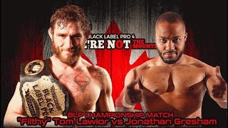 Filthy Tom Lawlor versus Jonathon Gresham | BLP Championship | FREE Match ~ Swerve Video