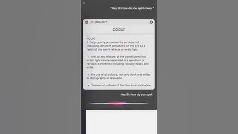 Siri Showing Off Her Spelling in macOS Sierra!