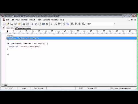 PHP Tutorial using include once and require once - YouTube