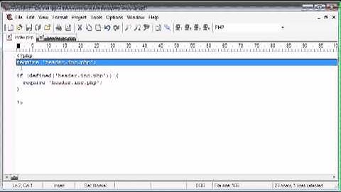 PHP Tutorial  using include once and require once
