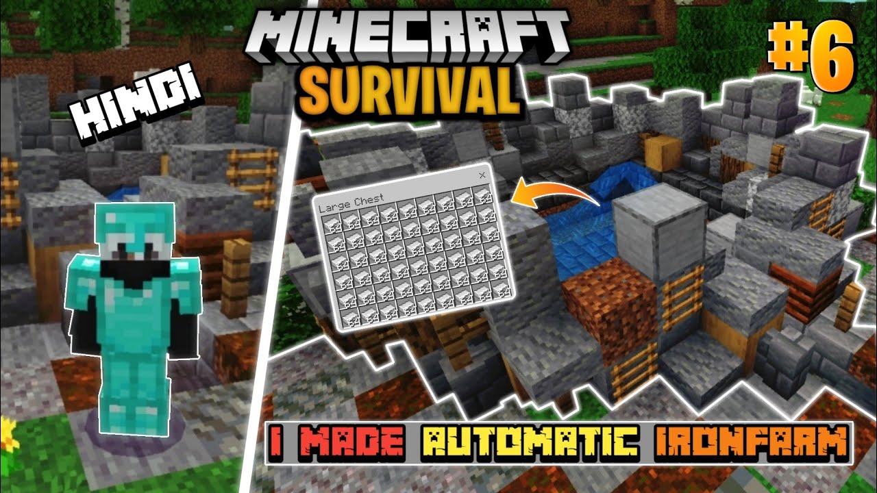 I Made Automatic Iron Farm in Minecraft Survival Series 🔥😦|Minecraft ...