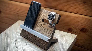 Phone & Watch Station and Nightstand Organizer - DIY Organizer