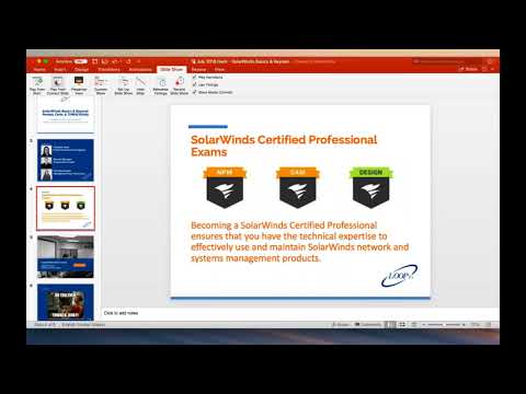 Webinar: SolarWinds Basics and Beyond  Portals, Certs and THWACKtivity!