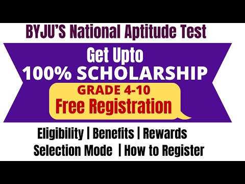 BYJU’S National Aptitude Test 2022 Get up to 100% Scholarship