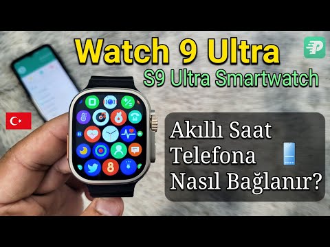 Akıllı Saat 9 Ultra (S9 Ultra Smart Watch) Telefona Nasıl Bağlanır? | Telefon Bağlantısı Fitpro 🇹🇷