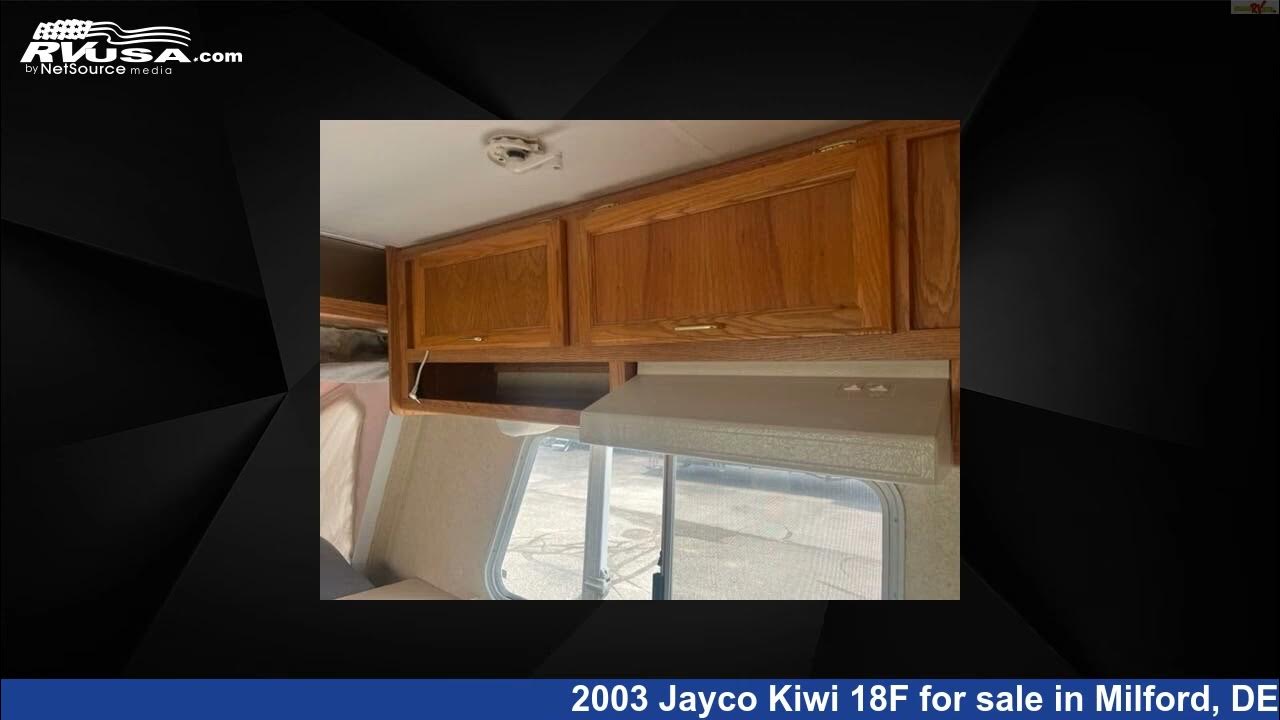 Unbelievable 2003 Jayco Kiwi 18F Travel Trailer RV For Sale in Milford, DE YouTube