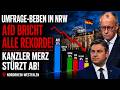 UMFRAGE-BEBEN: AfD bricht alle Rekorde in NRW! Kanzler Merz stürzt ab!