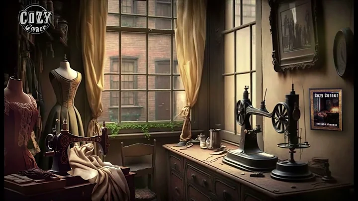 Cozy Sewing Room Ambient Soundscape with ASMR sounds sewing machine, rustling fabric