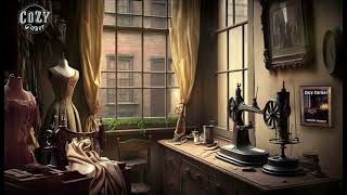 Cozy Sewing Room Ambient Soundscape with ASMR sounds sewing machine, rustling fabric screenshot 4