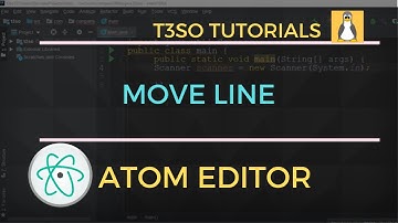How to Move Line Up or Down in Atom Editor