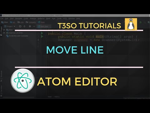 How to Move Line Up or Down in Atom Editor
