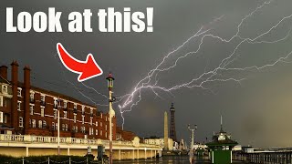 Crazy Thunderstorm over Blackpool ⚡️🌧️⛈️