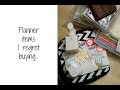 Planner items I regret buying...