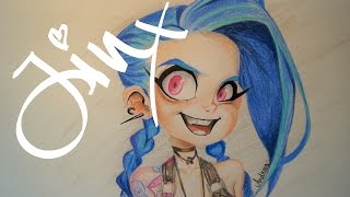 Speedpainting Jinx - LoL (Picture by Raspbearyart)