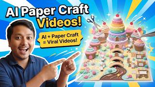 How to Make Viral ASMR Paper Craft Videos with AI | AI + Paper Craft = Viral Videos! screenshot 5