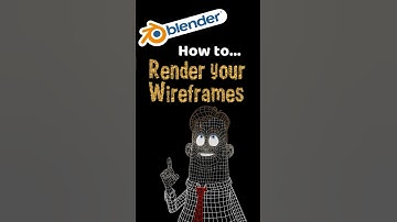 Blender - How to Render Wireframes #shorts #blender