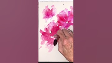 EASY Watercolor Abstract Flowers!