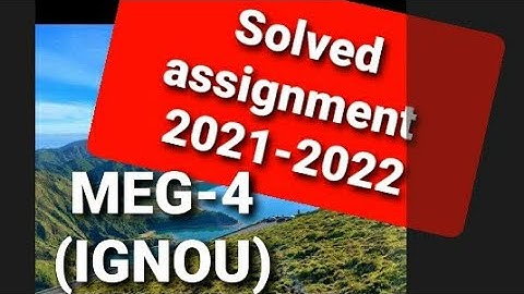 IGNOU MEG-4 solved assignment 2021-22 FOR FREE  #ignou  #meg  #britishdrama
