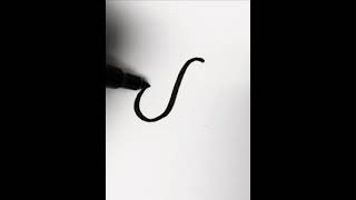 Famous Modern calligraphy monogram practice - letter D 🖌🖋 #leftylife Profile