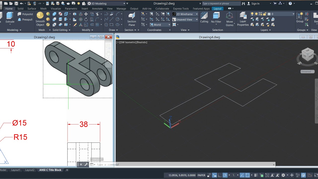 Autocad 3d for Beginners #01 - YouTube