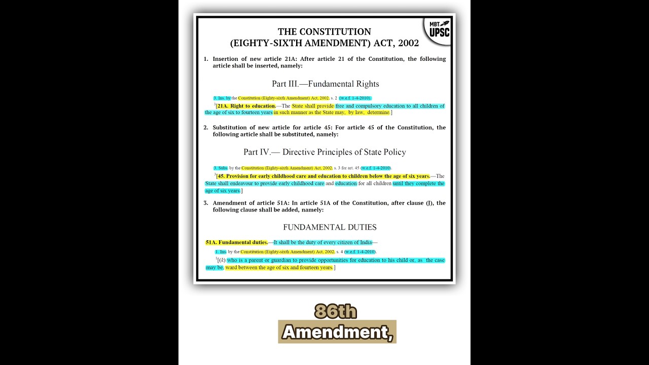 86TH CONSTITUTIONAL AMENDMENT ACT, 2002