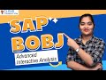 Advanced Interactive Tools in SAP  BOBJ | Creating Advanced Reports in BOBJ | CloudFoundation