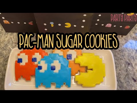 🎂BIRTHDAY | PAC-MAN Sugar cookies - YouTube