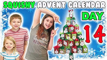 SQUISHIES AND SLIME ADVENT CALENDAR 2017 | DAY 14 💜🎄⭐