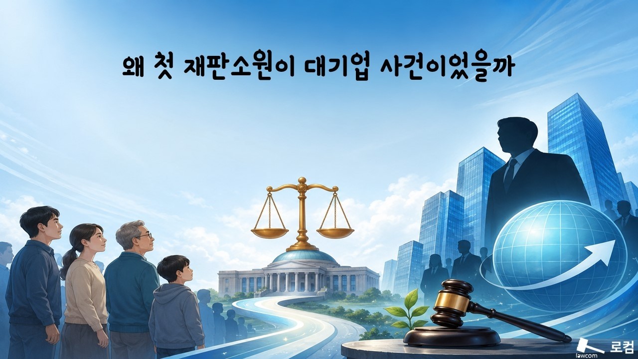 왜 첫 재판소원이 대기업 사건이었을까