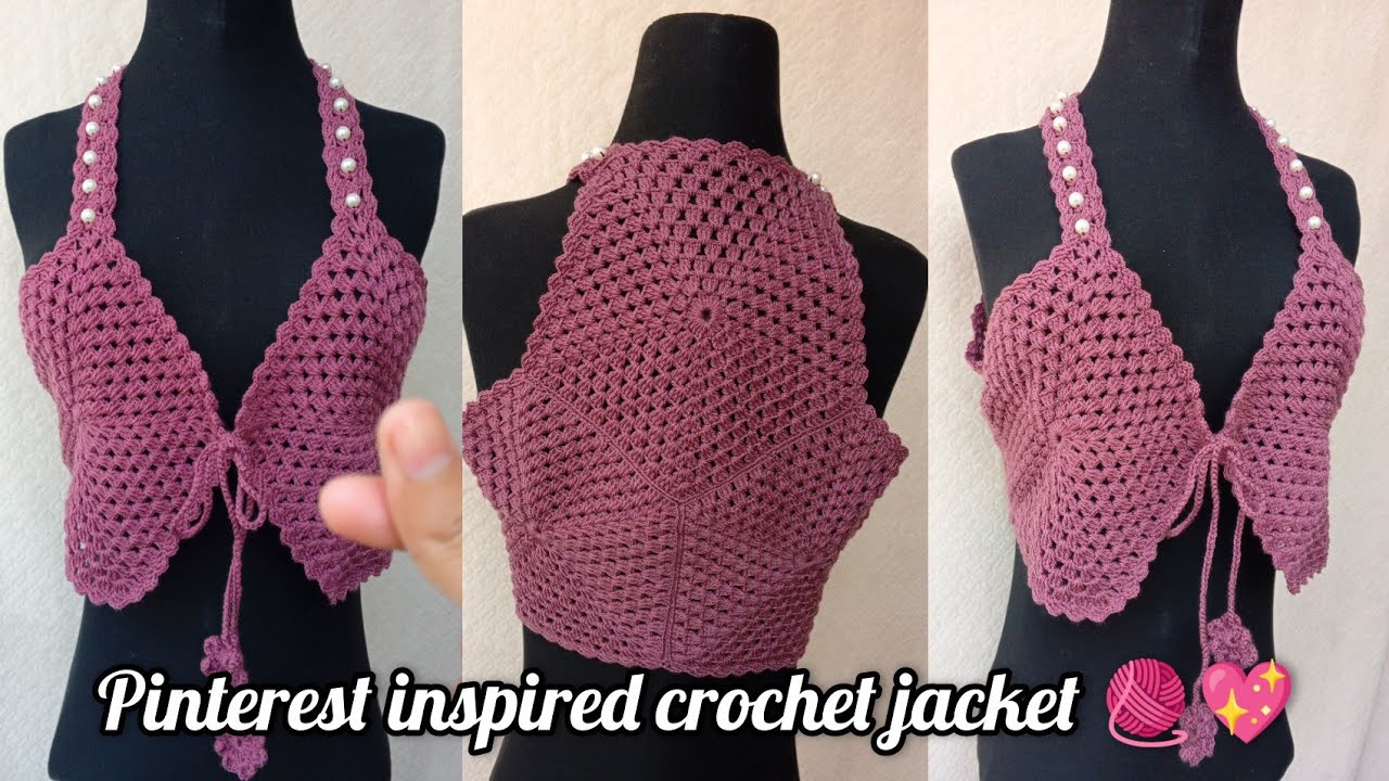 Pinterest inspired crochet jacket tutorial for Beginners