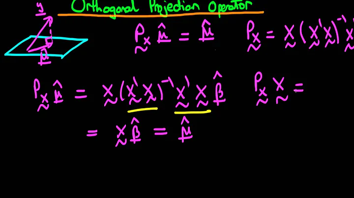 Orthogonal Projection Operator in Least Squares - part 2