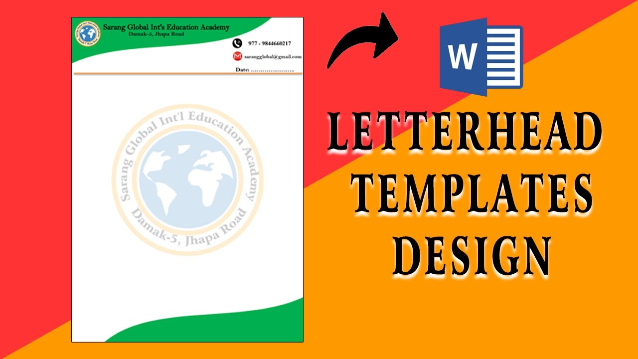 Letterhead design in ms word How to make letterhead in Microsoft