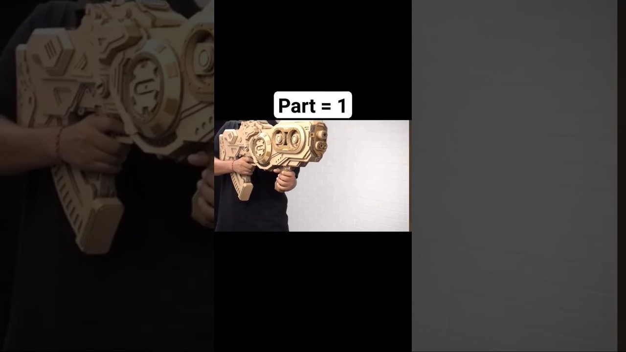 "Unleash Chaos: DIY Cardboard Rapid Fire Blaster Madness! 🔥📦 