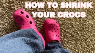 HOW TO SHRINK CROCS