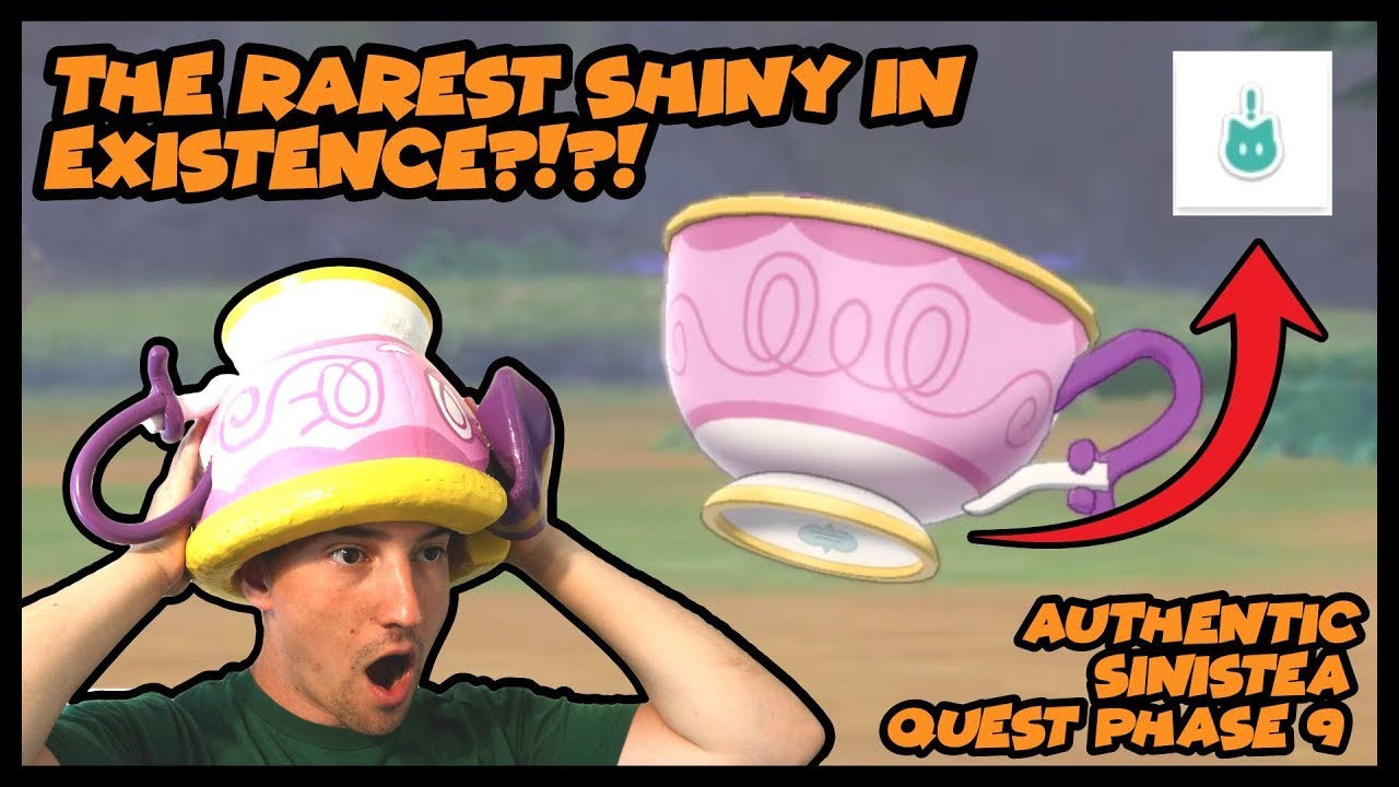 I think I found the RAREST Shiny Pokemon… SHINY ANTIQUE SINISTEA with
