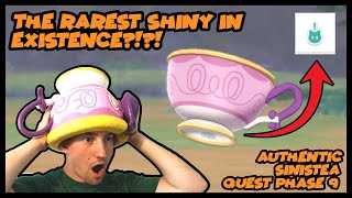 I think I found the RAREST Shiny Pokemon… SHINY ANTIQUE SINISTEA with the RARE MARK!