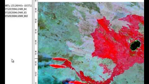 Landsat fire mapping using OBIA in SAGA GIS