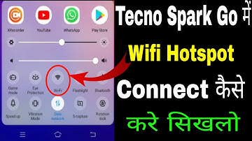Tecno Spark Go me wifi kaise connect kare ।। how to connect wifi hotspot in Tecno Spark Go phone