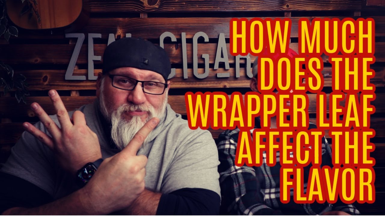How much FLAVOR of a CIGAR does the WRAPPER LEAF affect?
